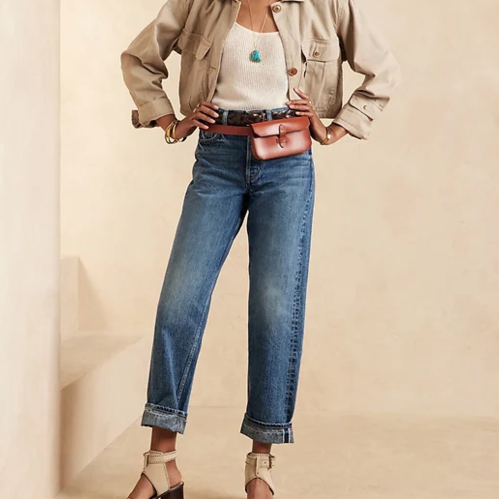 Ultra High Rise Slim Fit Premium Denim (Size 33) - Banana Republic